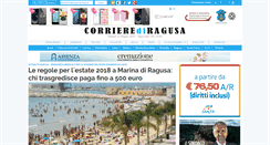 Desktop Screenshot of corrierediragusa.it