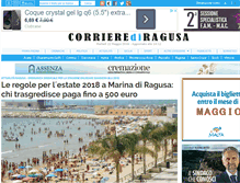 Tablet Screenshot of corrierediragusa.it